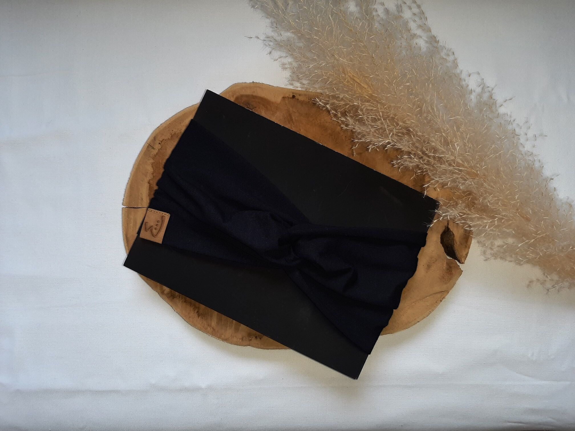 Raff Knotenstirnband | Modal Schwarz