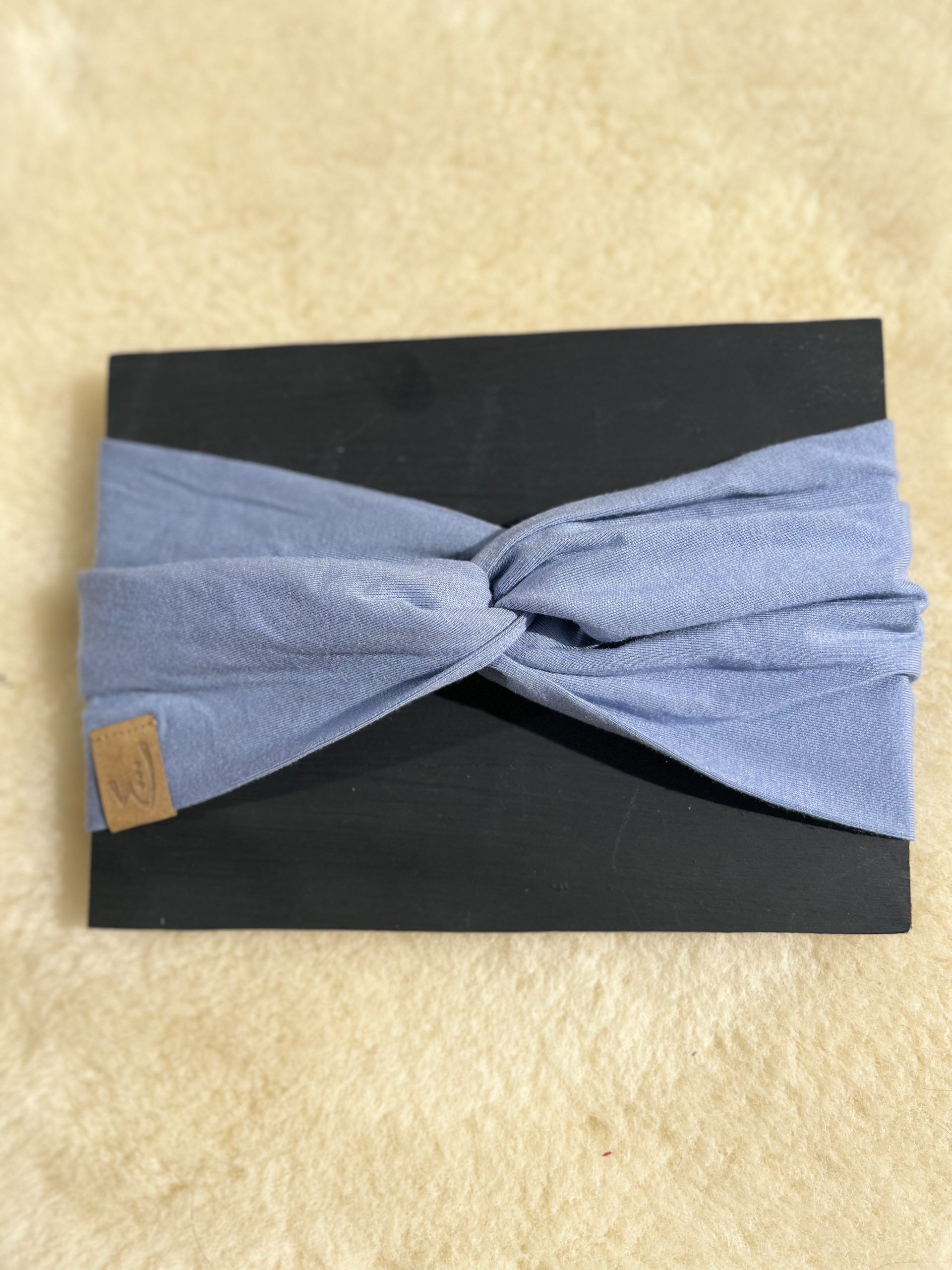 Raff Knotenstirnband Modal I Hellblau
